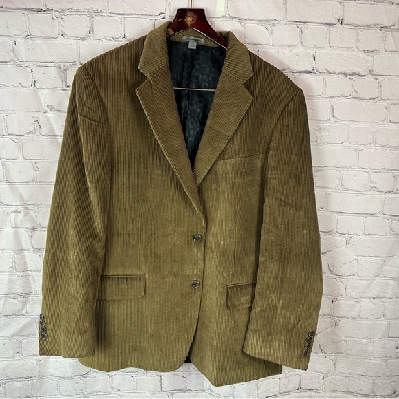 Johnston & Murphy Other - Johnston & Murphy Tan corduroy Sport Coat Classic Style sz L
